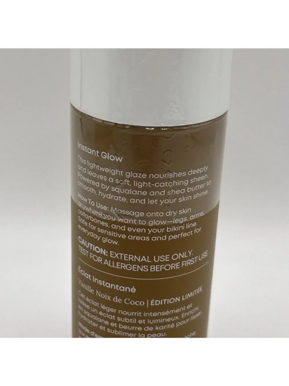 Bushbalm Highlighting Body Glaze Vanilla Coconut New Limited Edition 3.3 Fl Oz